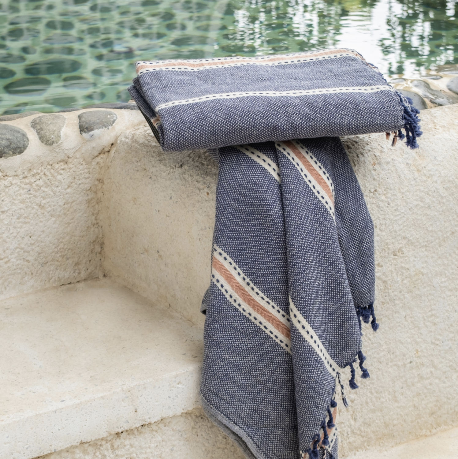 Buldans Arinna Peshtemal Navy Blue