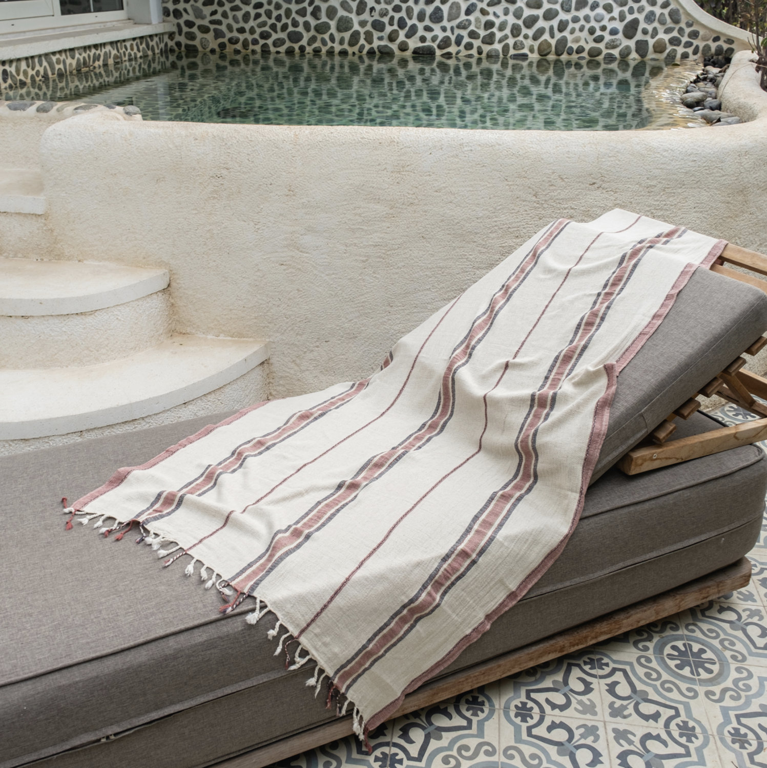 Buldans Aruna Peshtemal Rustic Burgundy