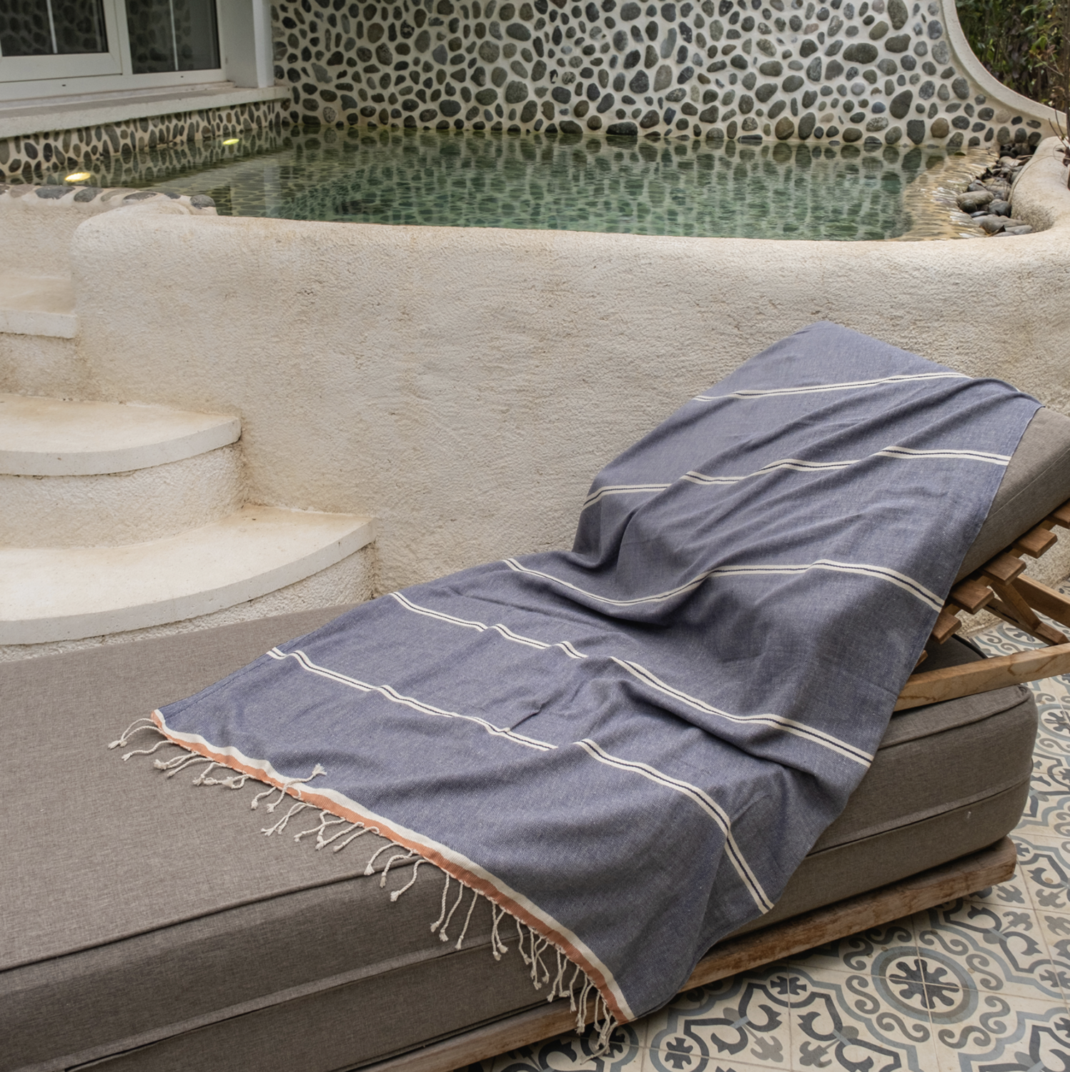 Buldans Mykonos Peshtemal Navy Blue