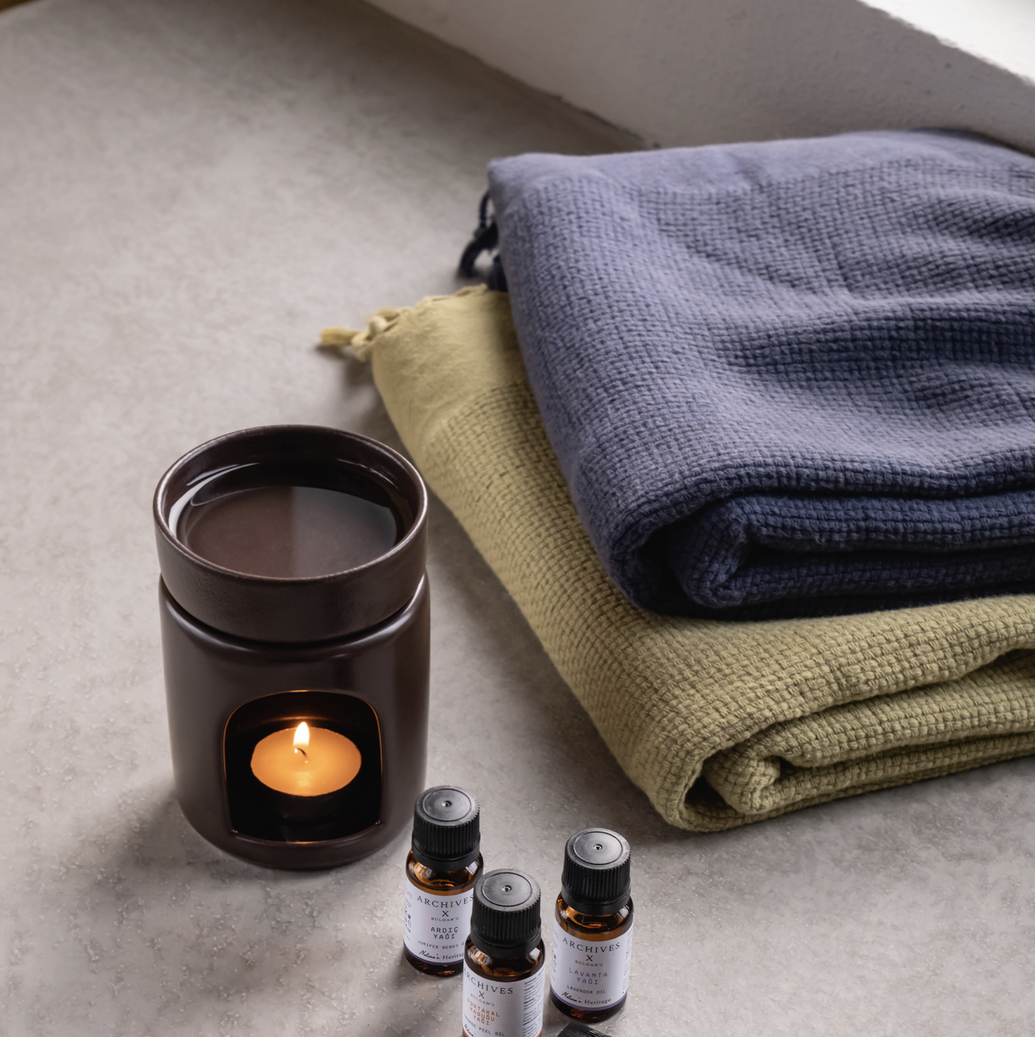 Buldans Hasir Peshtemal Navy Blue