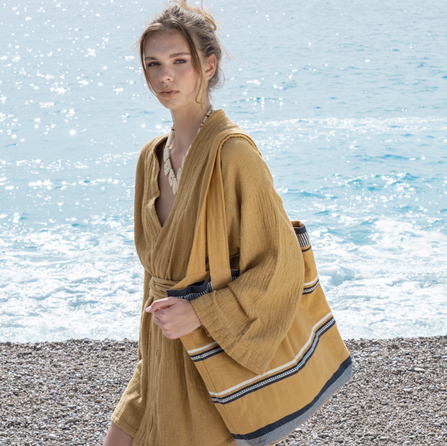 Buldans Gali Beach Bag Mustard