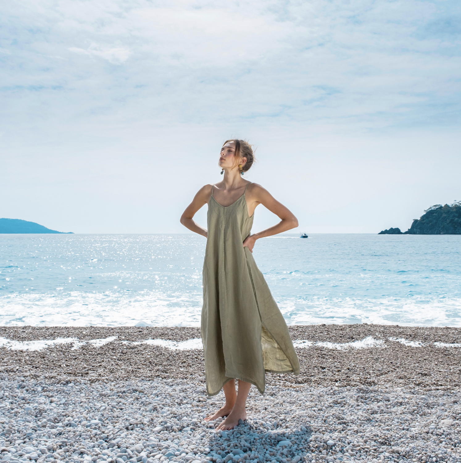 Buldans Amara Dress Thyme Green