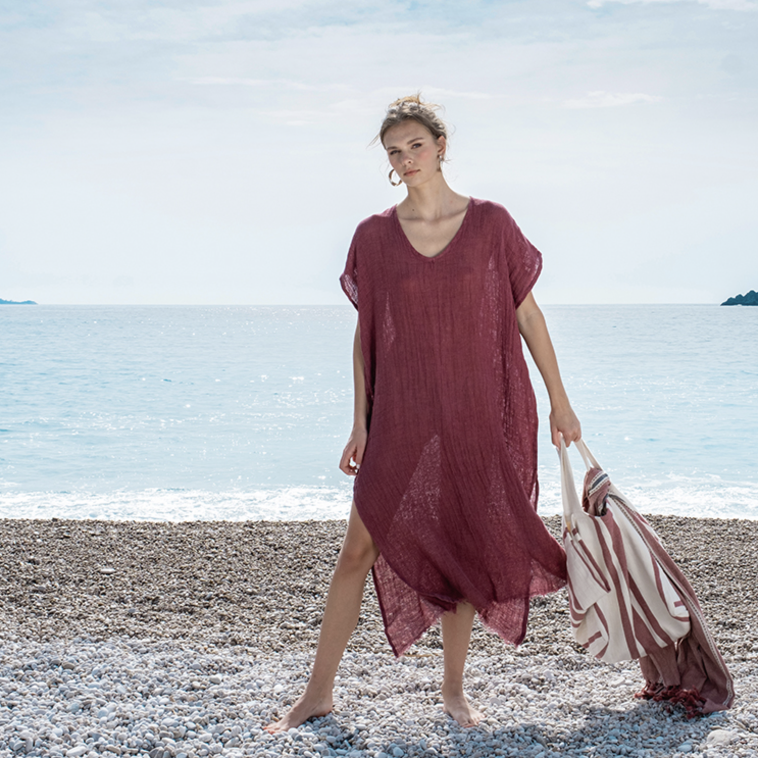 Buldans Stella Jurk Rustiek Bordeaux