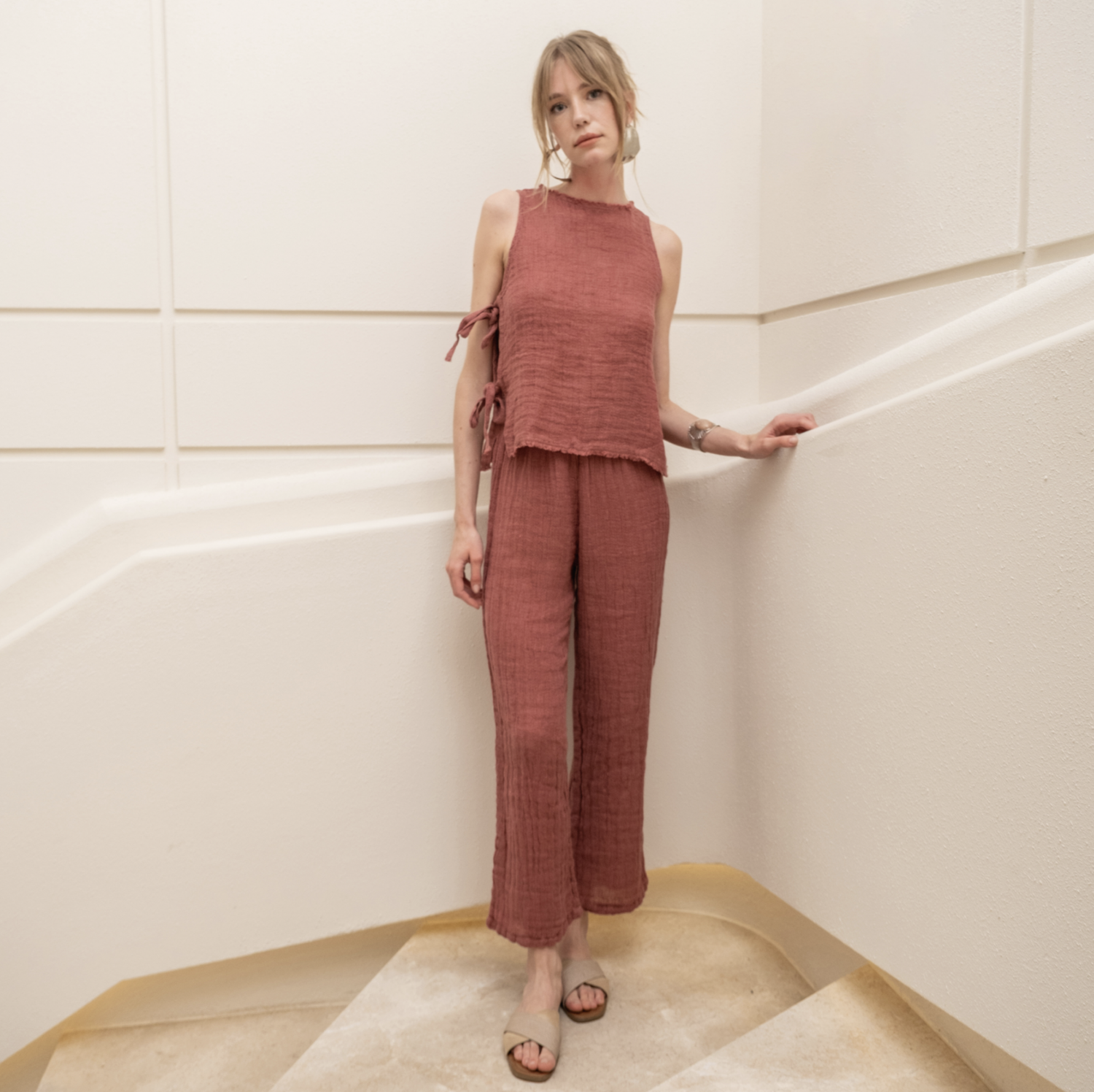 Buldans Amalfi Trouser Rustic Burgundy