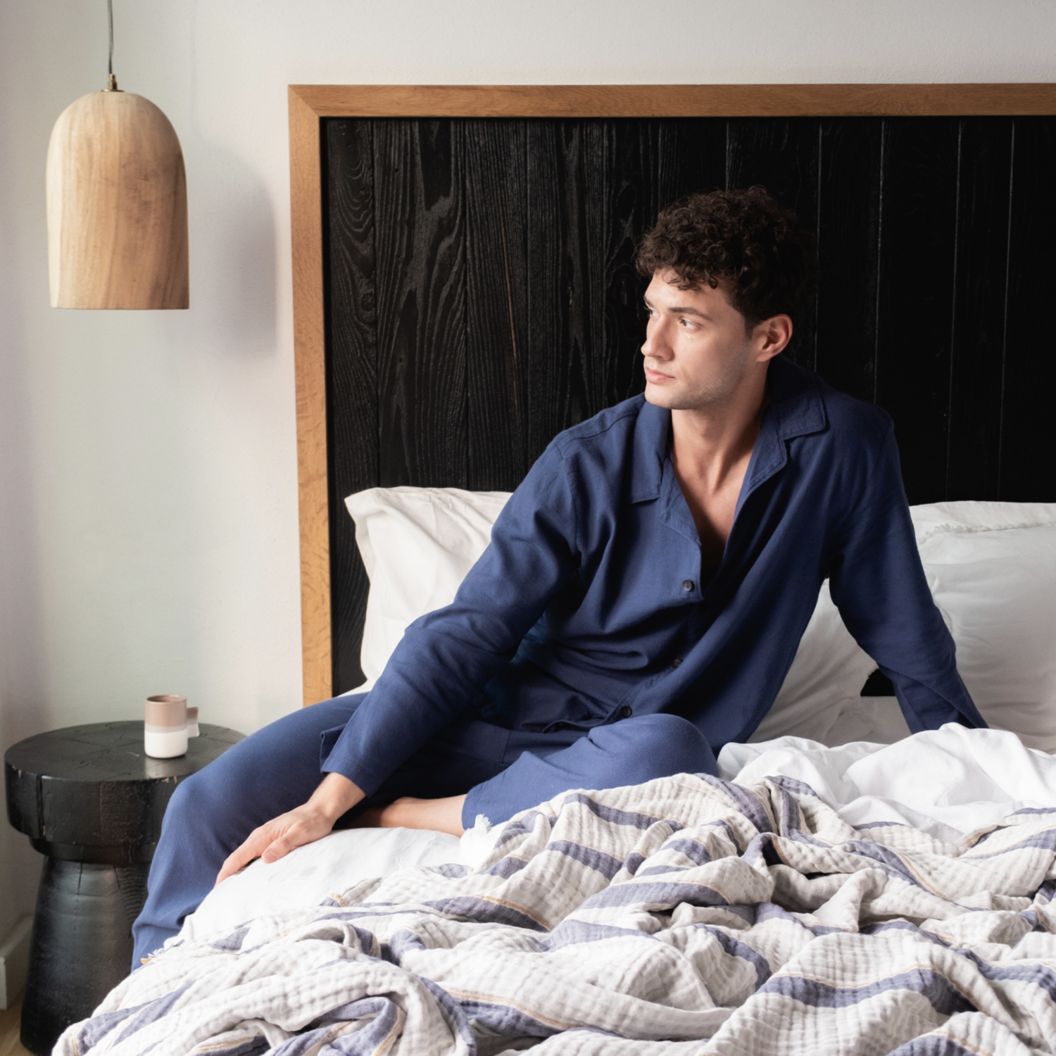 Buldans Sueno Pajama Set Men&#39;s Navy Blue
