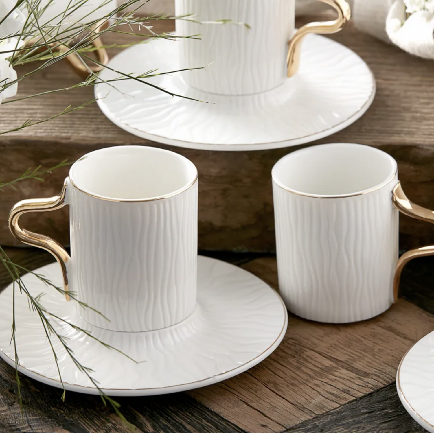 Karaca Aged Coffee Cup Set for 6 Person