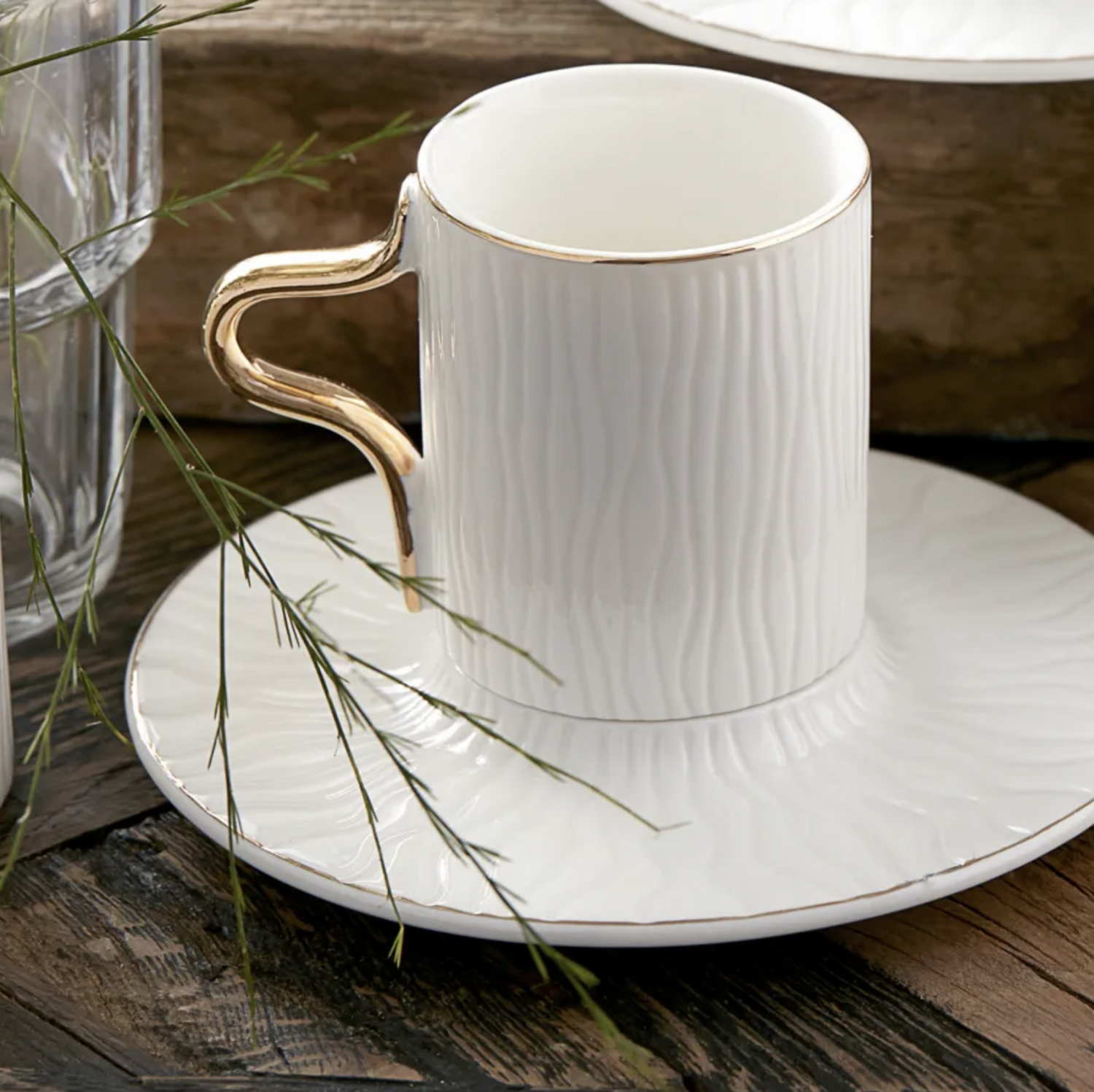 Karaca Aged Coffee Cup Set for 6 Person