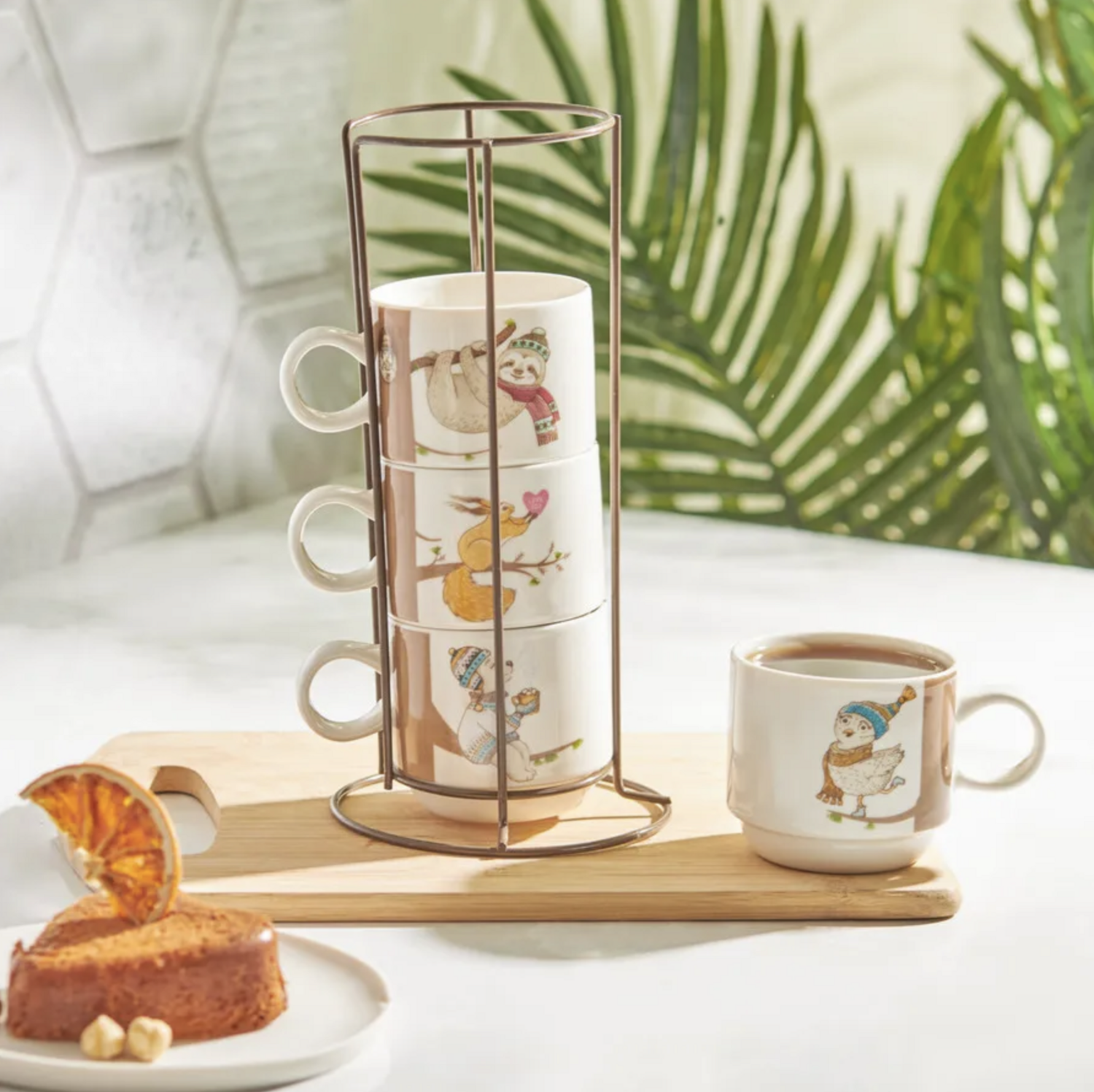 ​Karaca Branch 4 Piece Standing Mug