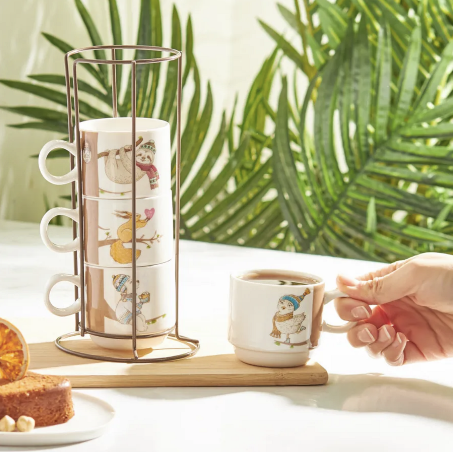 ​Karaca Branch 4 Piece Standing Mug