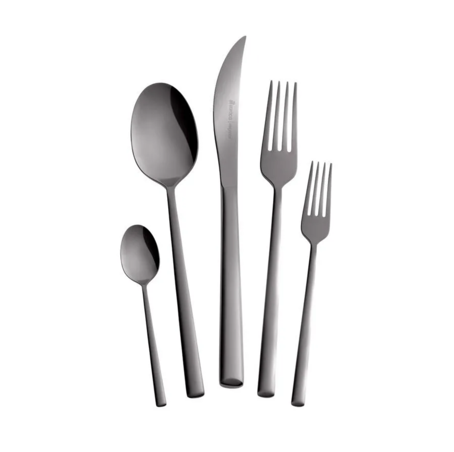 Karaca Tivoli Cutlery Set 30 Piece Matte Black