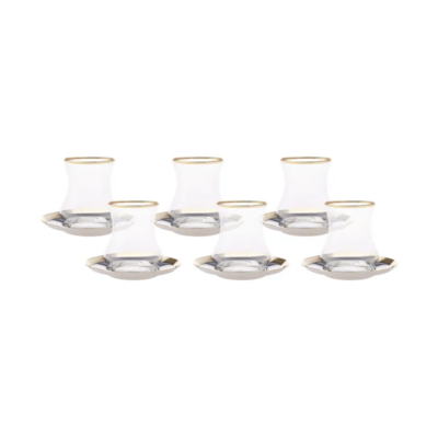 Karaca Pera Gold 18 Piece Tea Set