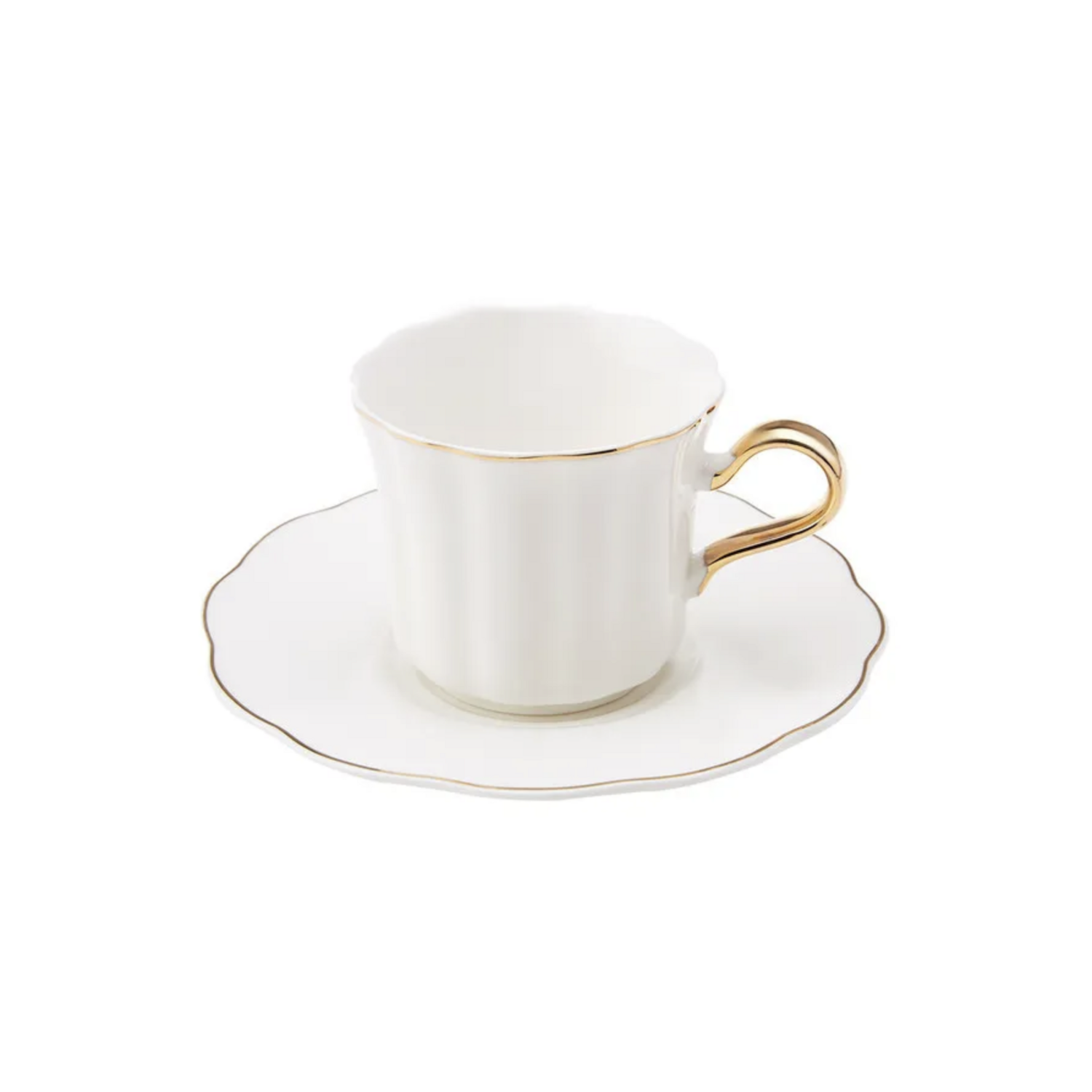 Karaca Parka 4 Pieces Tea Cup Set For 2 Person