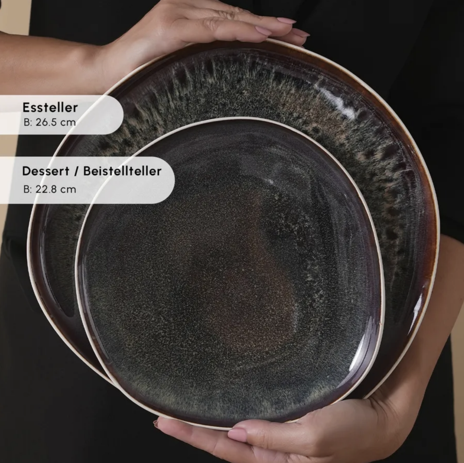 Karaca Streamline New Galactic Dinnerware Set, 12 Person, Stoneware, White, 59 Piece