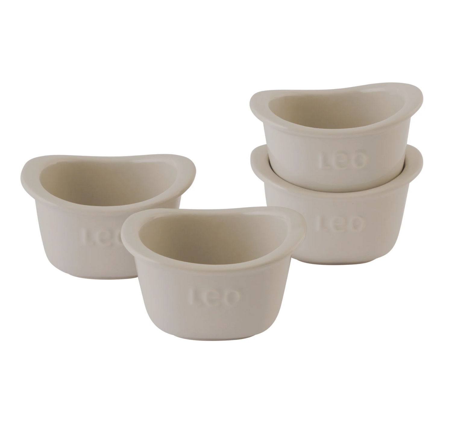 Berghoff LEO 4-piece set of square ramekins Balance 0.30L