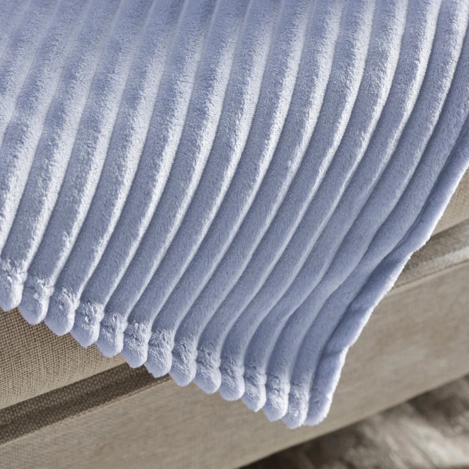 Karaca Ruby Stripe Wellsoft Deken, Blauw