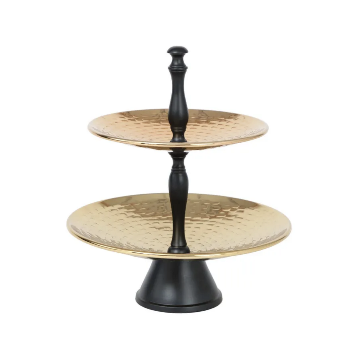 Karaca Home Marokkaans 2-Laags Serveerrek Goud 25,5 x 30 cm
