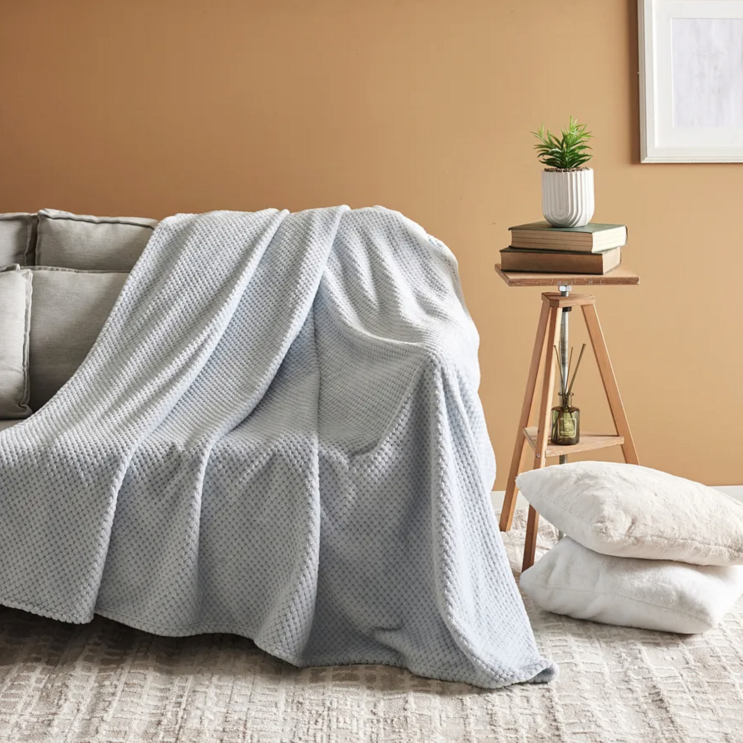 Karaca Pearl Baby Fleece Wellsoft Single Blanket, Blue