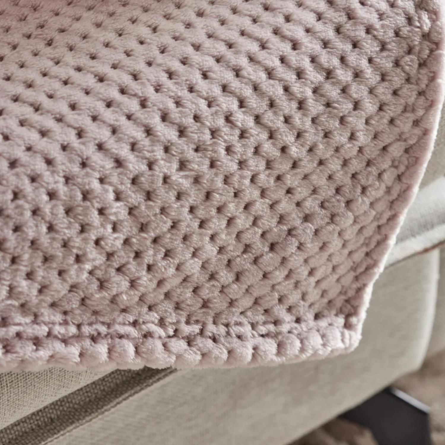 Karaca Pearl Baby Fleece Wellsoft Double Blanket, Violet