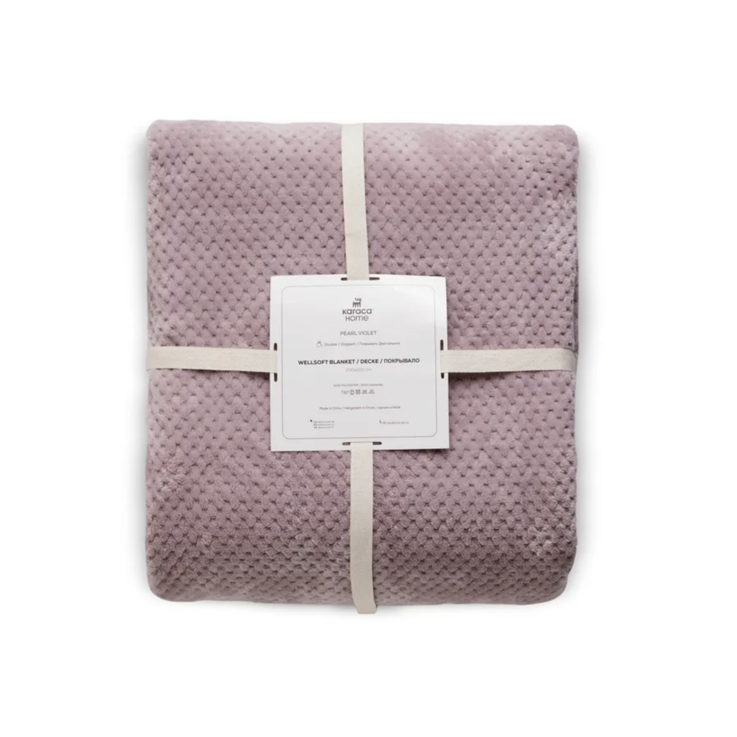 Karaca Pearl Baby Fleece Wellsoft Single Blanket, Violet