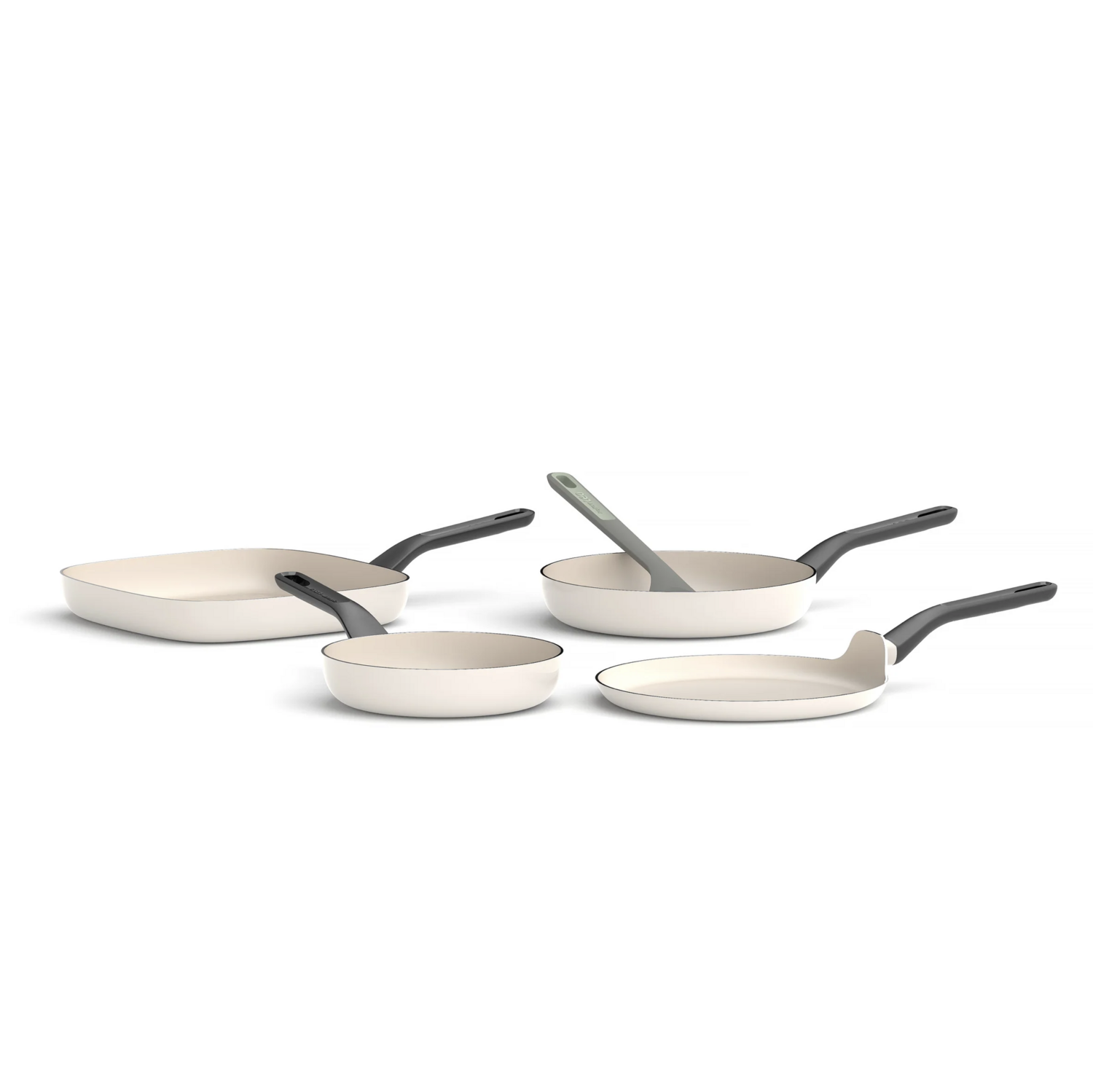 Berghoff LEO 4-piece frying pan set non-stick Glints Spirit with spatula Balance