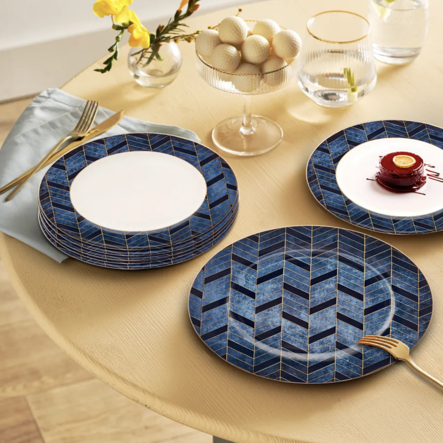 Karaca Yakut 6 Person Cake Set, 7 Piece