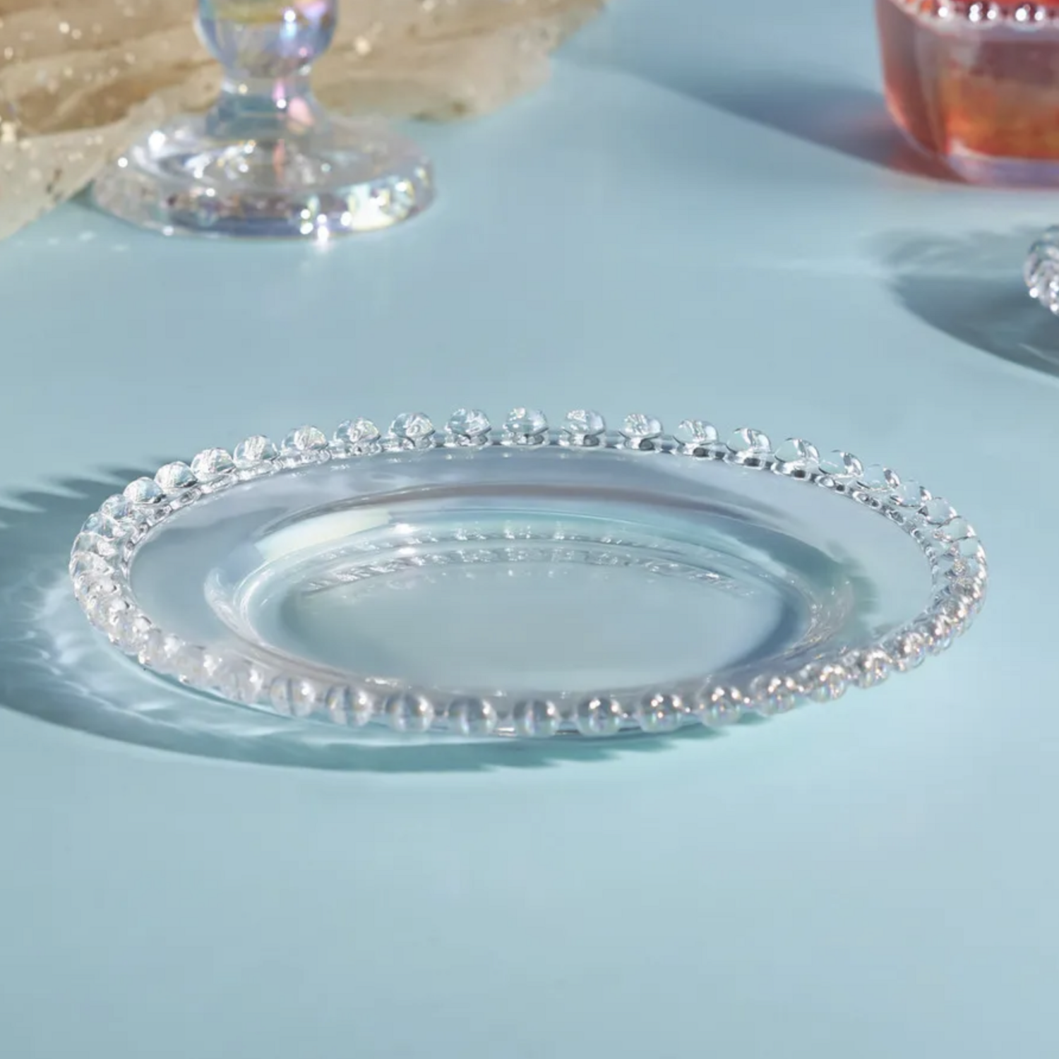Karaca Rory Cake Plate, Glass, 19 cm
