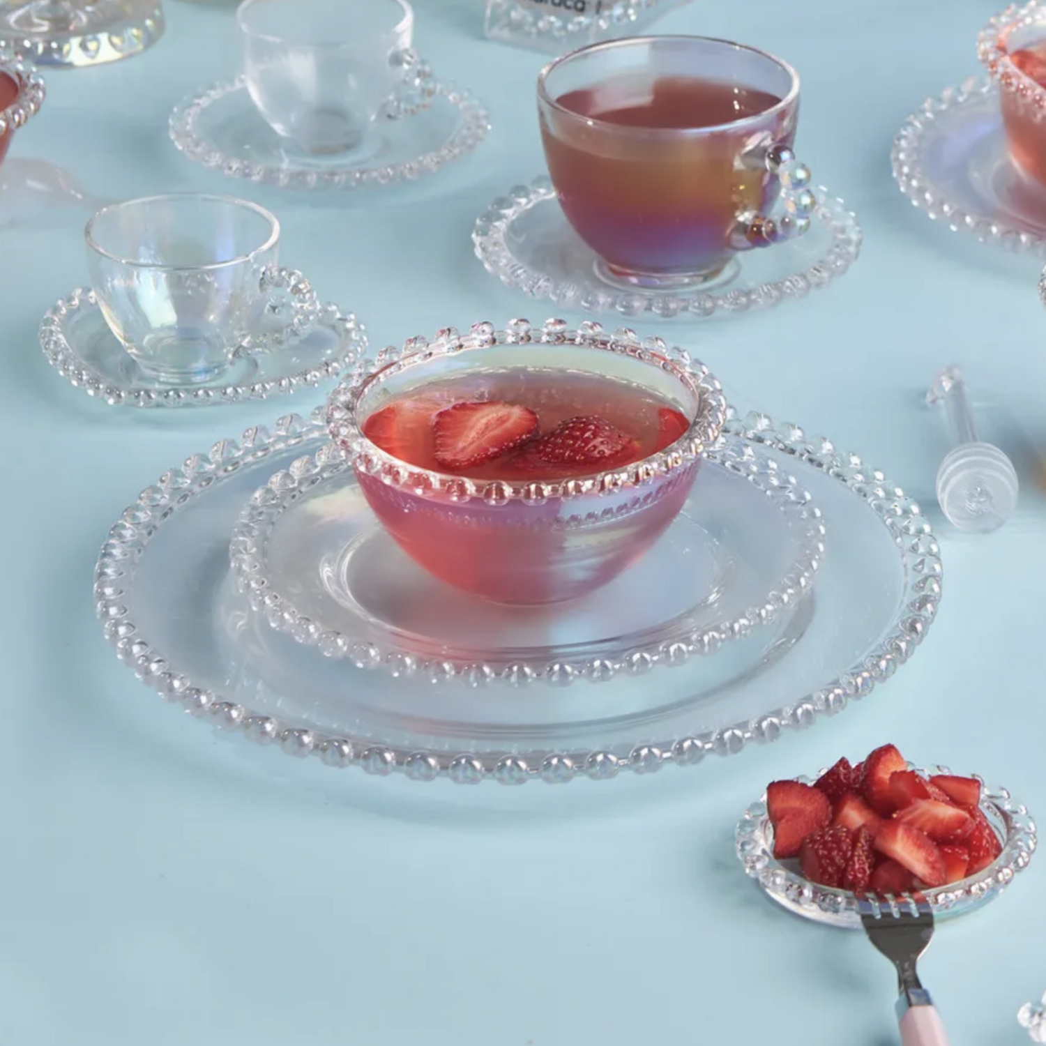 Karaca Rory Cake Plate, Glass, 19 cm