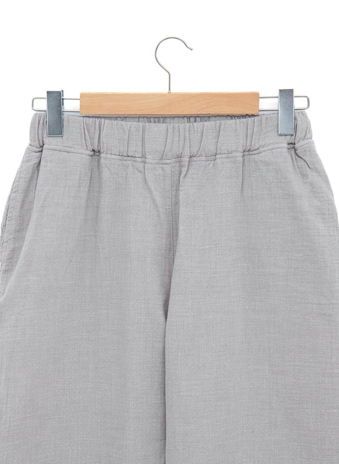 Ecocotton Melsa Women&#39;s Pajama Set 100% Organic Cotton Muslin Light Gray
