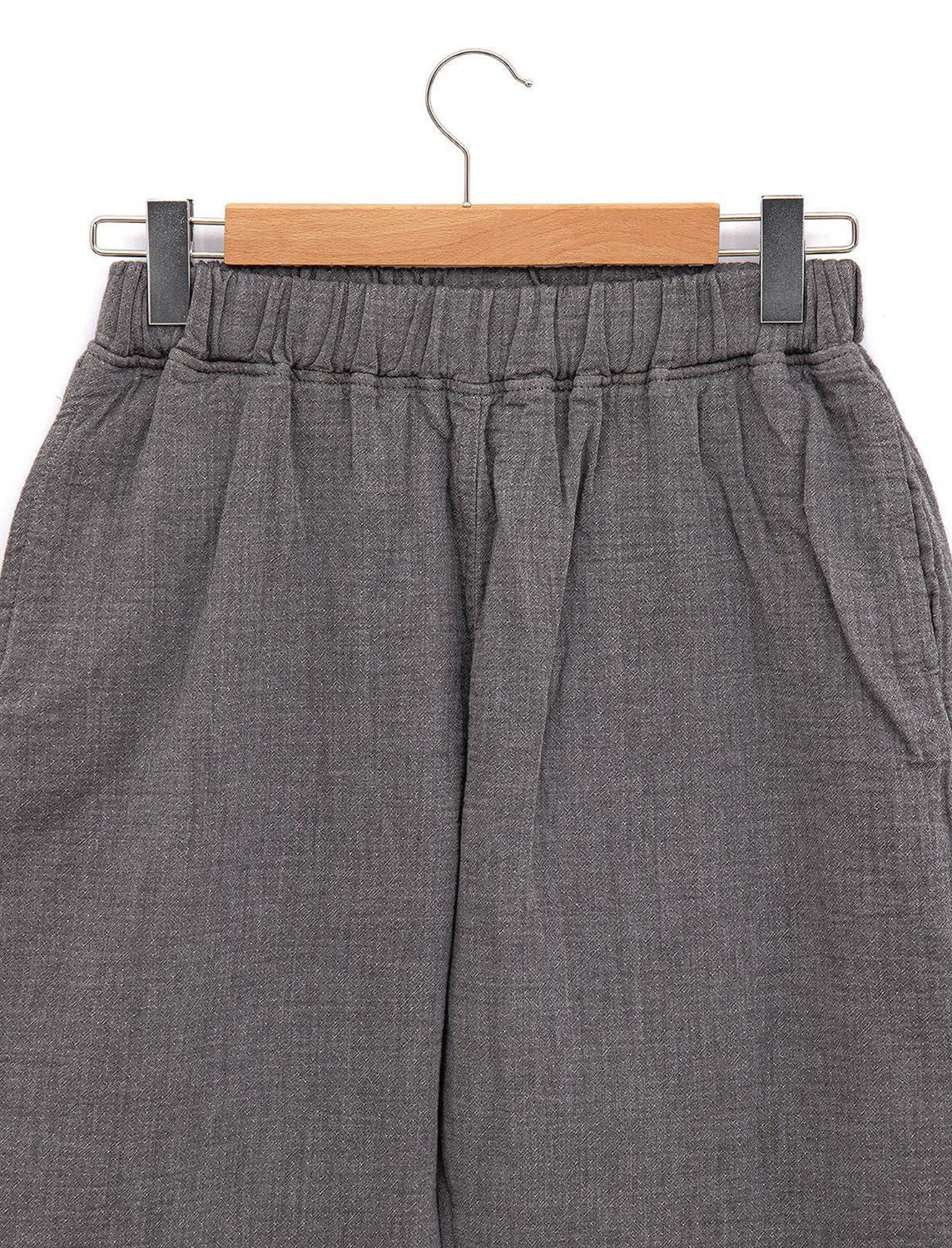 Ecocotton Melsa Men&#39;s Pajama Set 100% Organic Cotton Muslin Anthracite