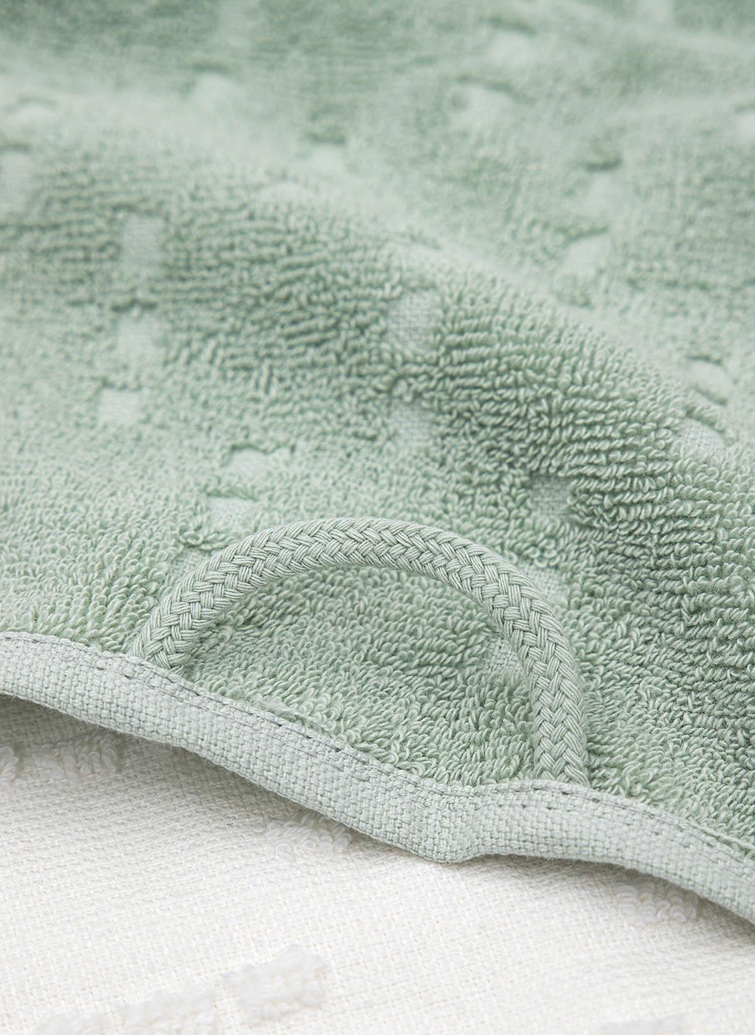 Green Black Pera 2-Piece Kitchen Towel 100% Cotton Cream-Mint 50X70 Cm