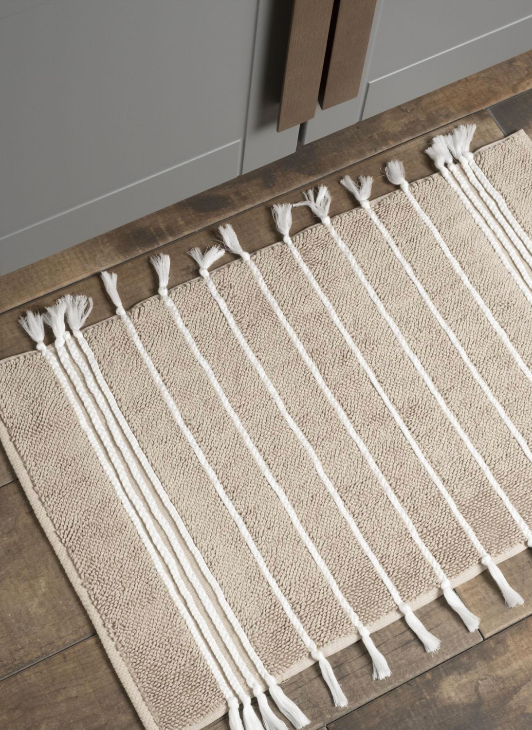 Ecocotton Karnella Bath Mat 100% Cotton Beige 50x80 Cm