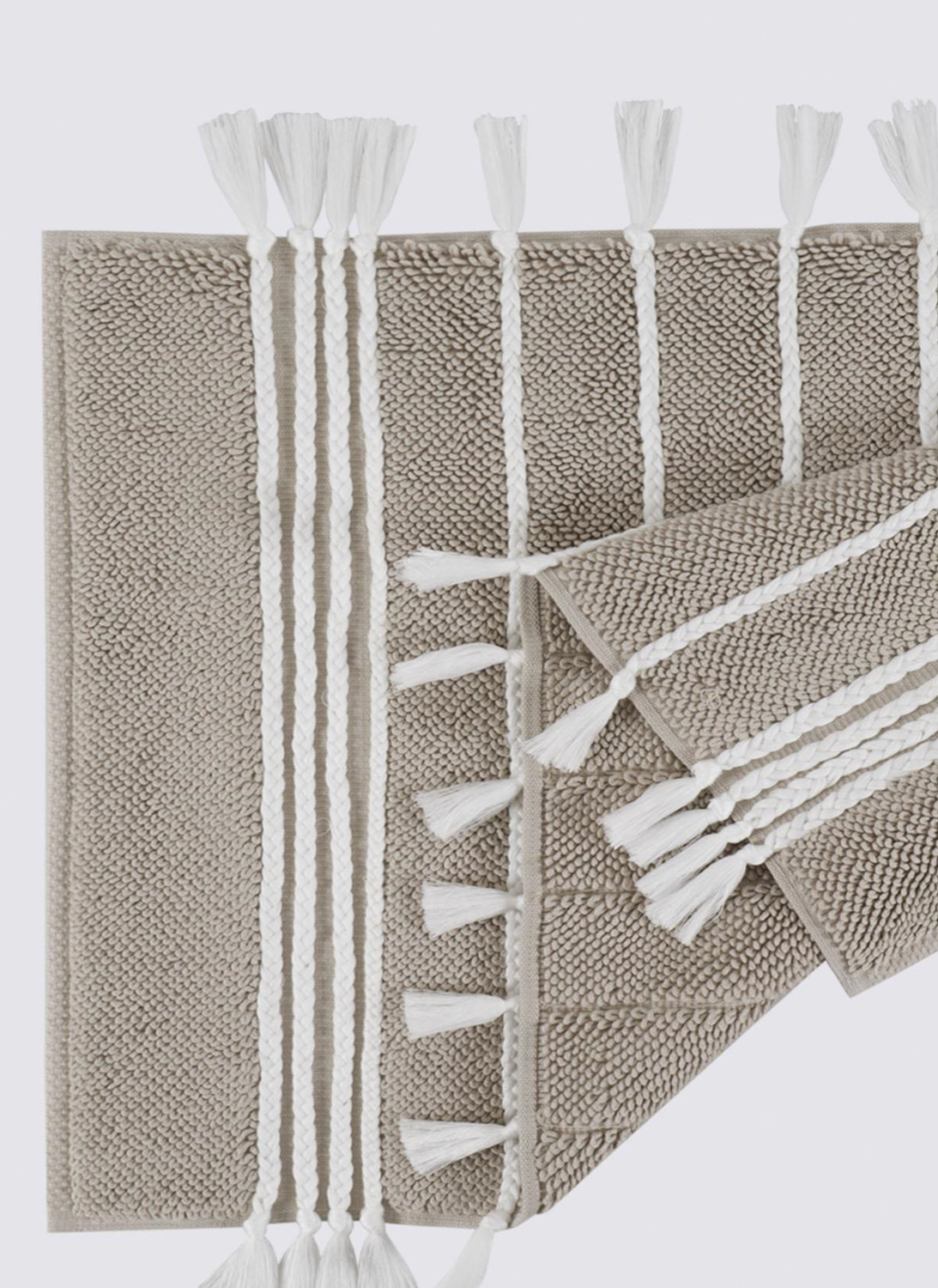 Ecocotton Karnella Bath Mat 100% Cotton Beige 50x80 Cm