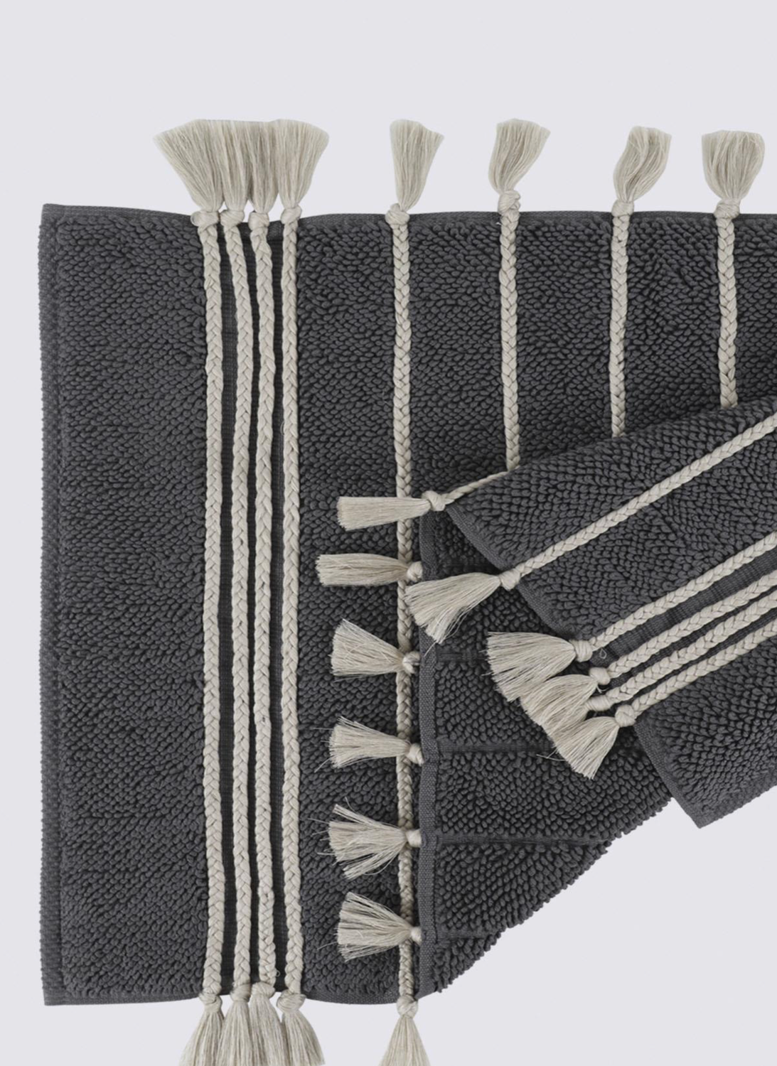 Ecocotton Karnella Bath Mat 100% Cotton Anthracite 50x80 Cm