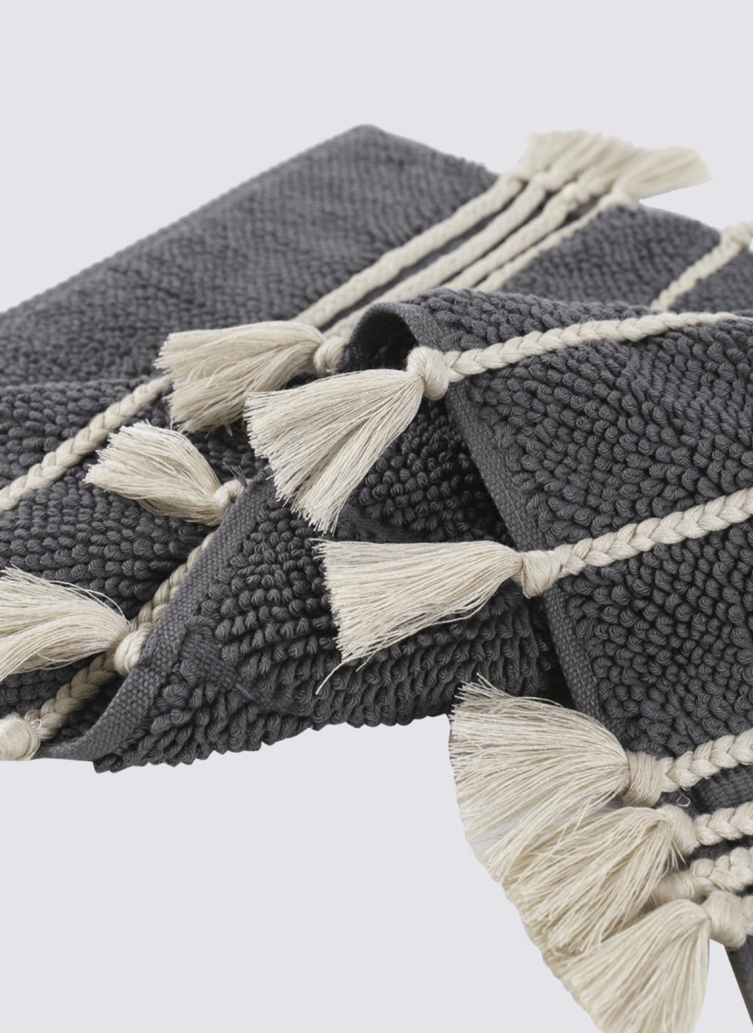 Ecocotton Karnella Bath Mat 100% Cotton Anthracite 50x80 Cm