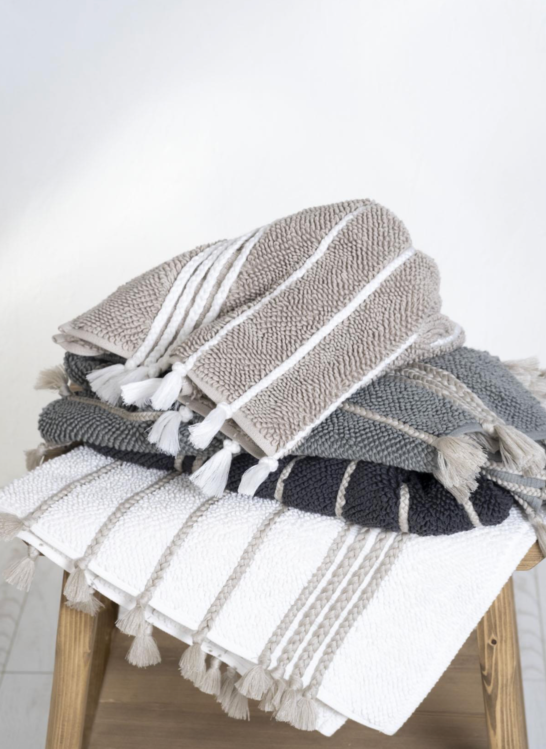 Ecocotton Karnella Bath Mat 100% Cotton Anthracite 50x80 Cm