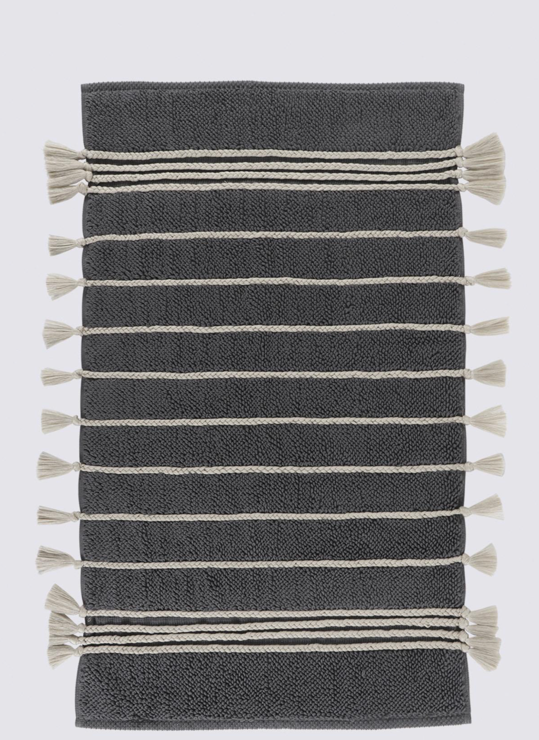 Ecocotton Karnella Bath Mat 100% Cotton Anthracite 50x80 Cm