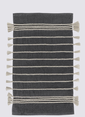 Ecocotton Karnella Bath Mat 100% Cotton Anthracite 50x80 Cm