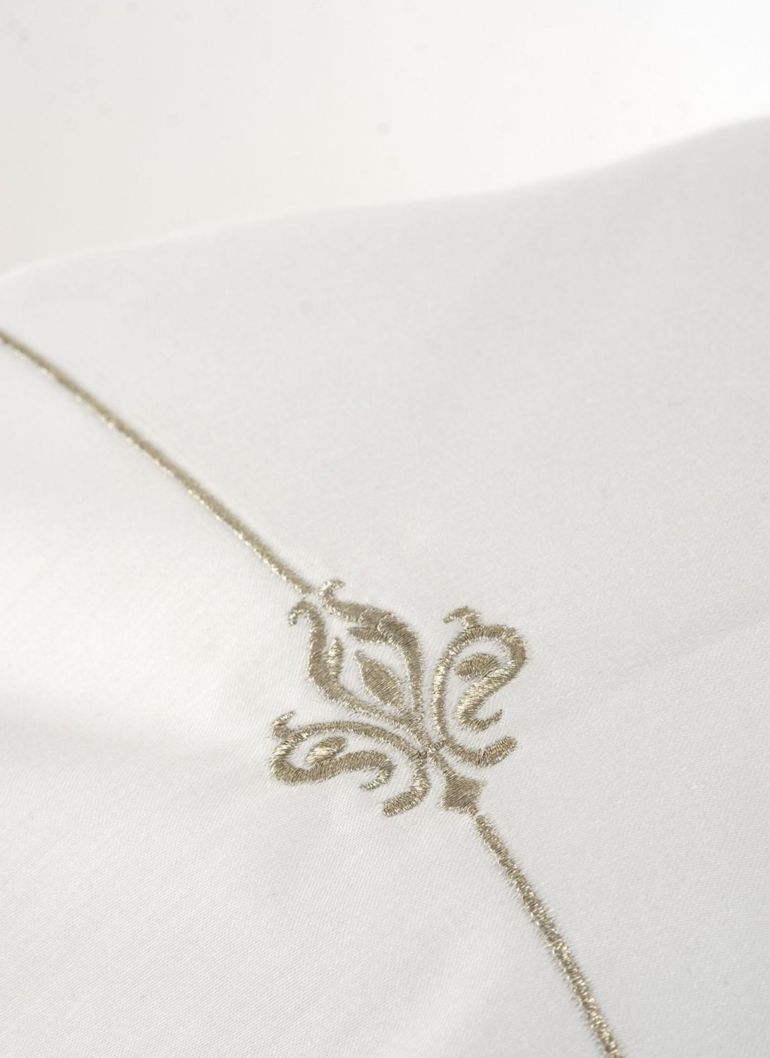 Ecocotton Aslışah Duvet Cover Set 100% Organic Cotton Satin Embroidered White 240x220 Cm