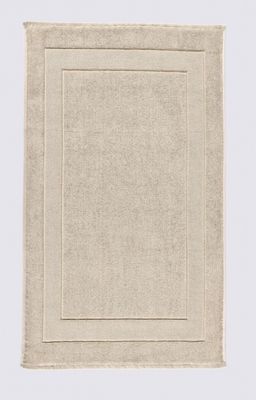 Green Black Elena Badmat 100% Katoen Gekamd Beige 50x80 Cm