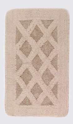 Ecocotton Nova Badmat 100% Katoen Beige 70x120cm