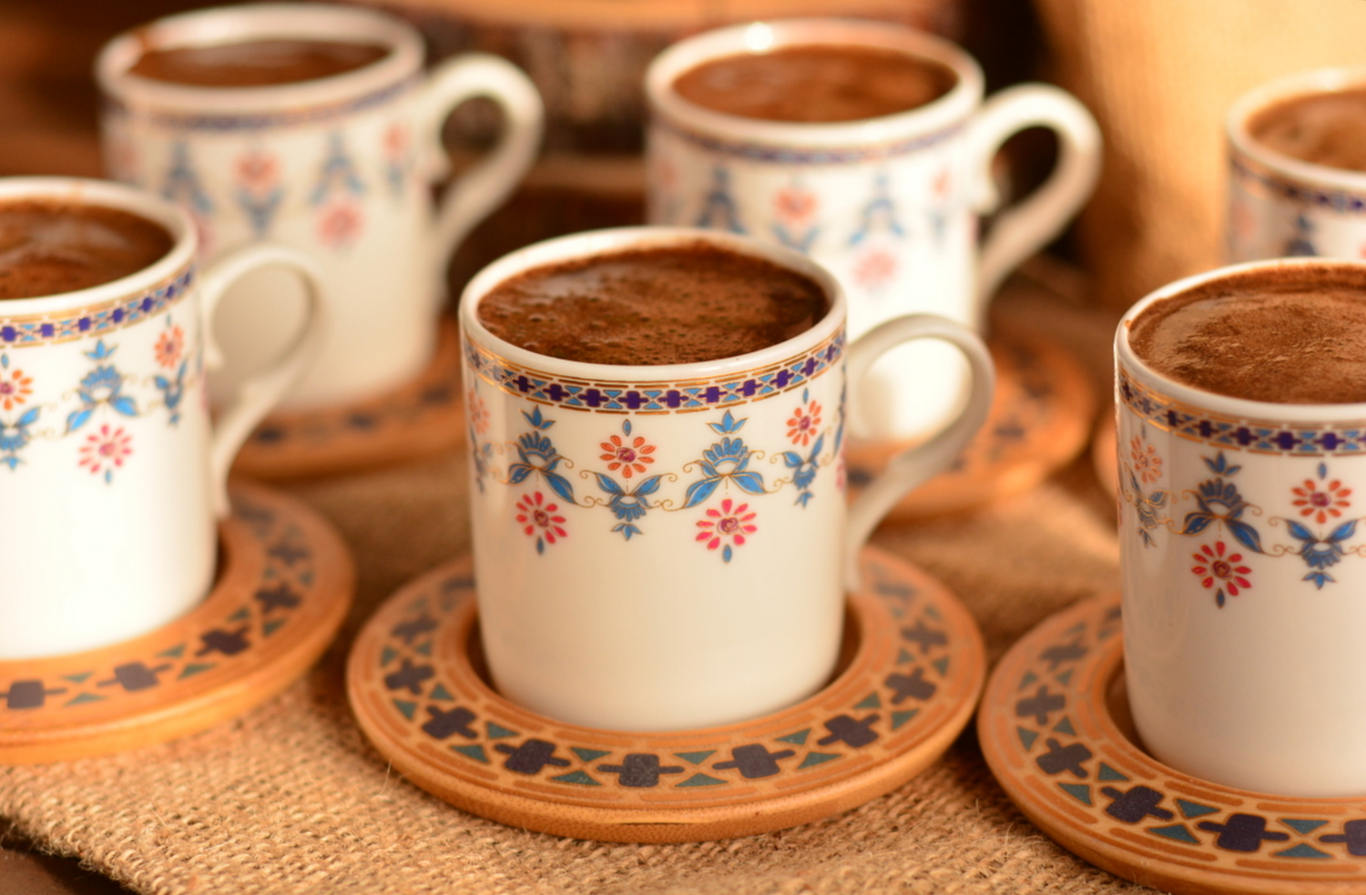 Bambum Dibek Coffee Cup Set for 6 Persons