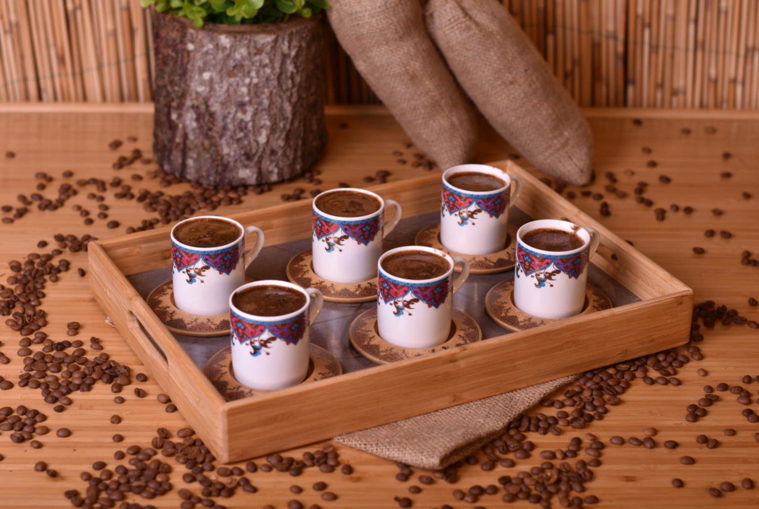 Bambum Amara Coffee Cup Set for 6 Persons