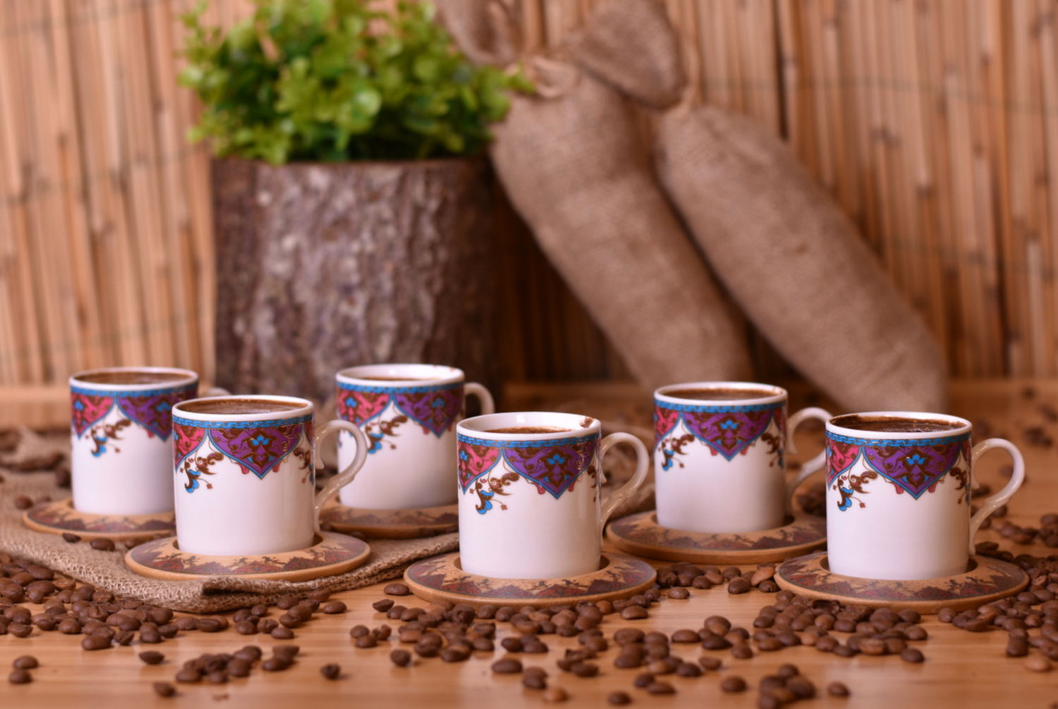Bambum Amara Coffee Cup Set for 6 Persons