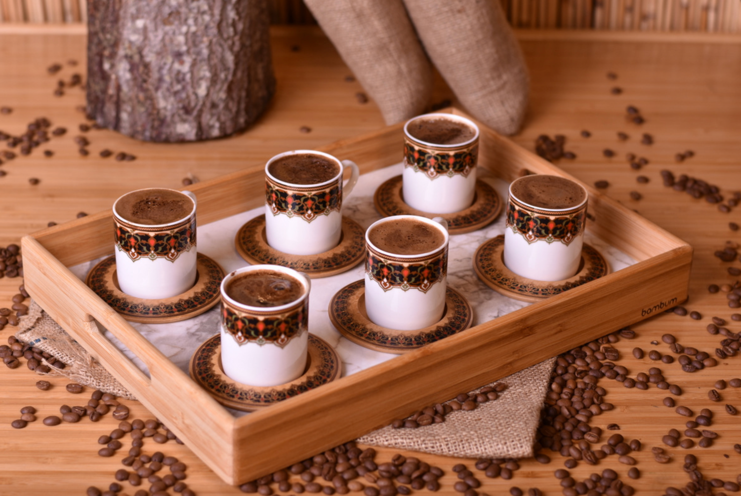 Bambum Fervia Coffee Cup Set for 6 Persons