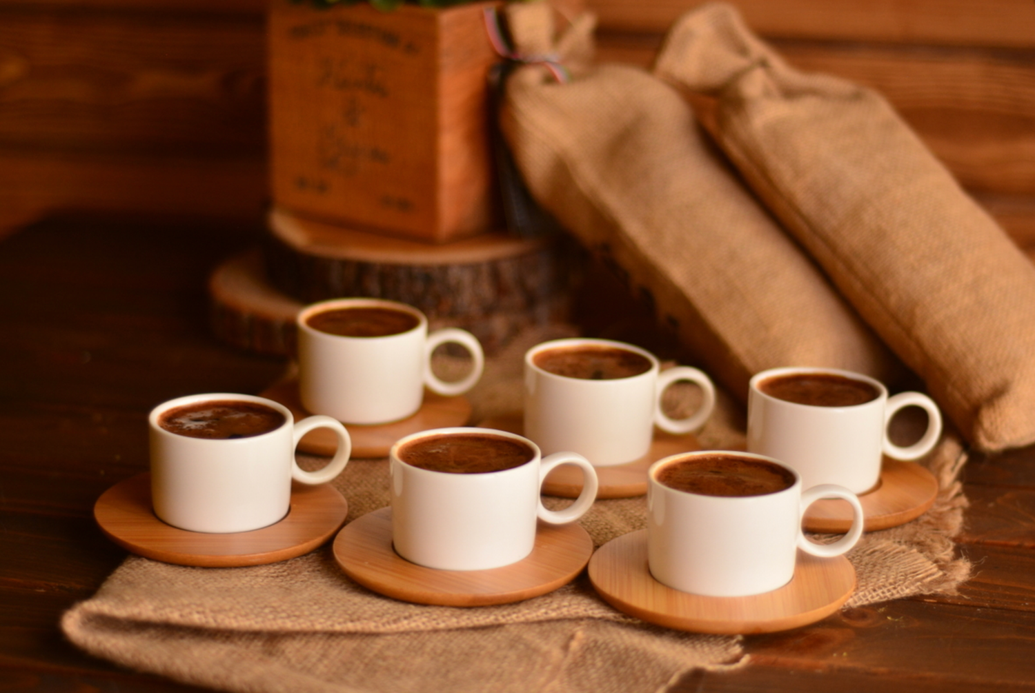 Bambum Cristo Coffee Cup Set for 6 Persons