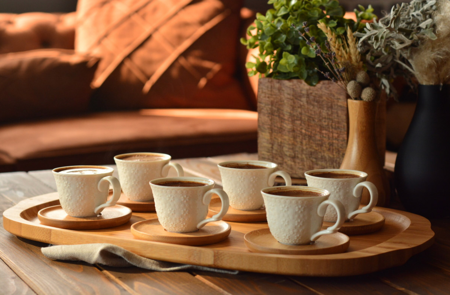Bambum Flo 6 Person Coffee Cup Set