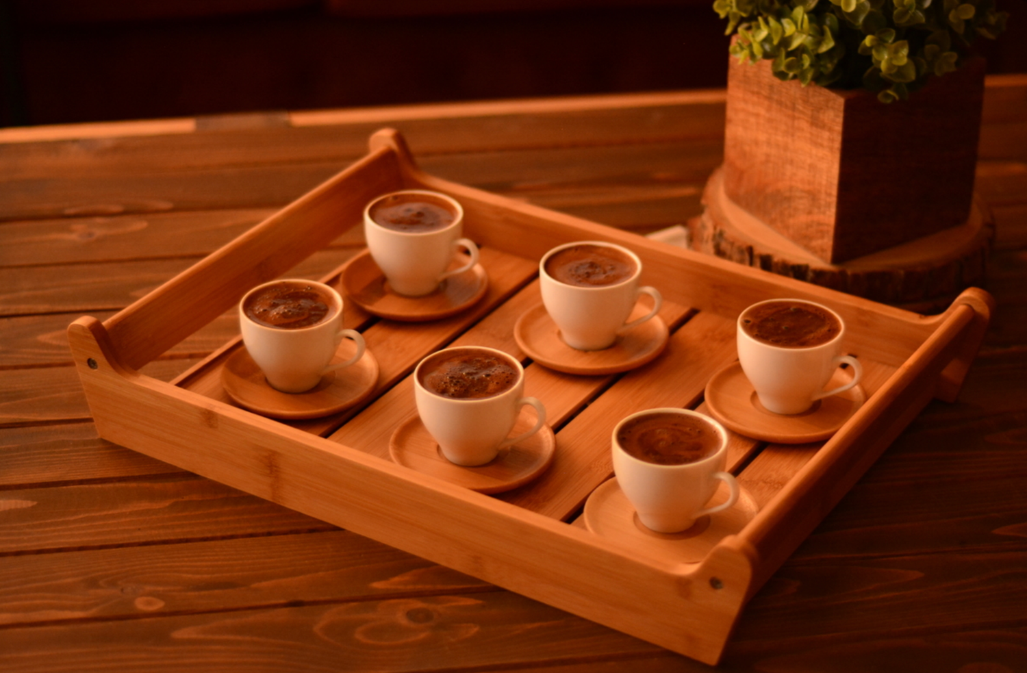Bambum Fhuye 6 Persoons Koffiekopjes Set