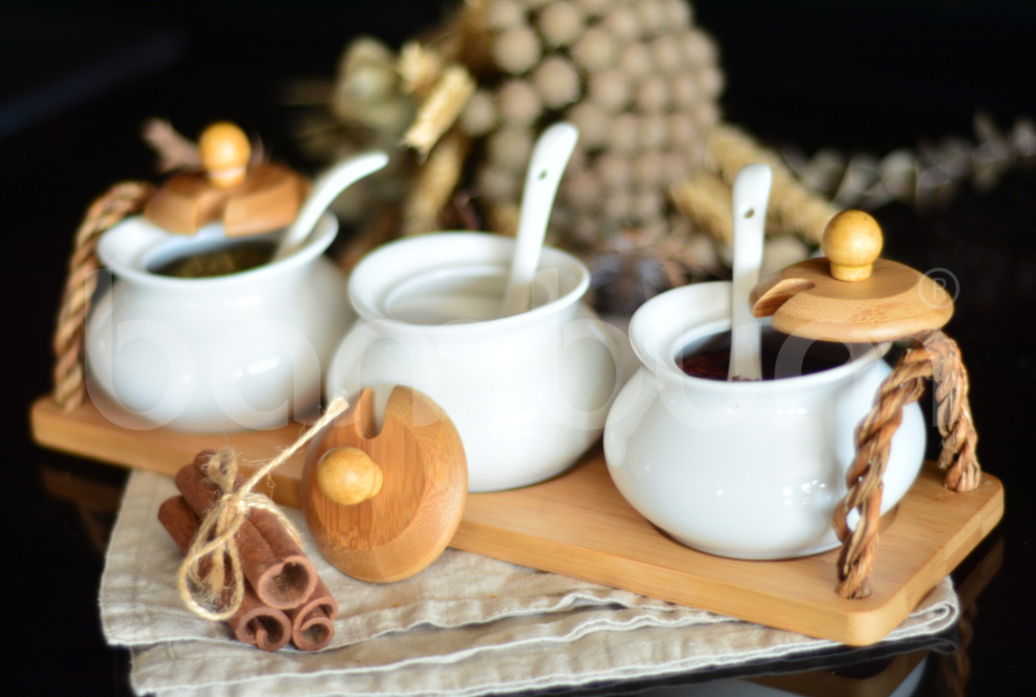 Bambum Desta 3-Piece Spice Set