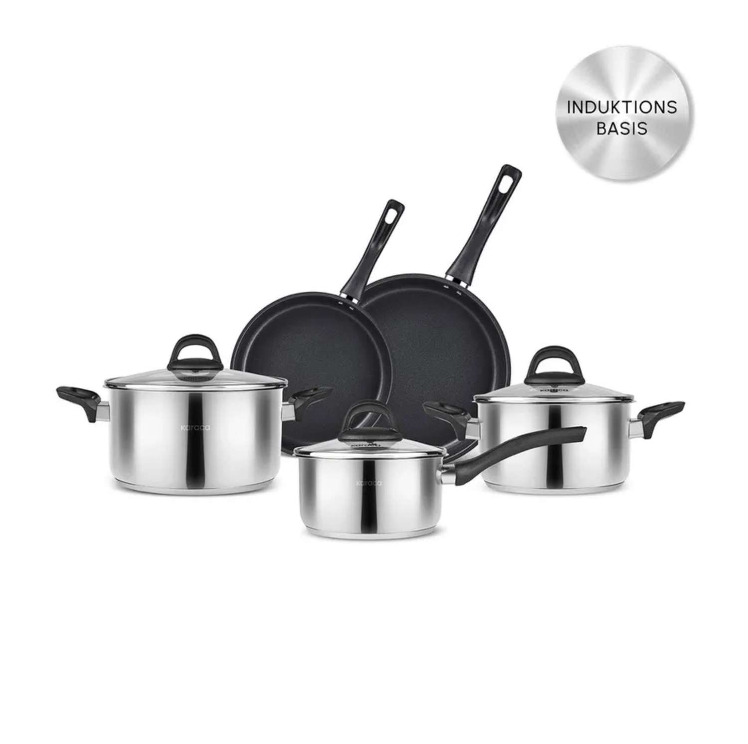 Karaca Gastro Induction Cookware Set, 8 Piece