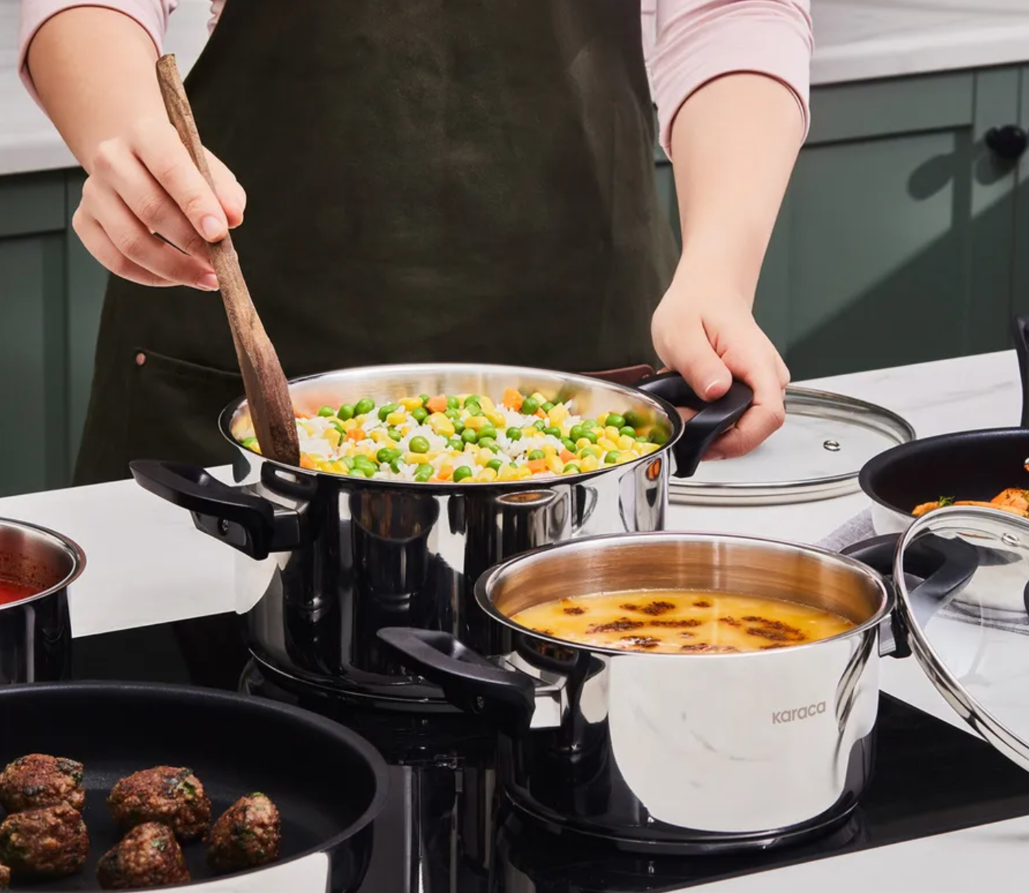 Karaca Gastro Induction Cookware Set, 8 Piece